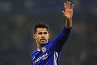 LONDON, ENGLAND - JANUARY 22:  Diego Costa of Chelsea celebrates scoring the opening goal during the Premier League match between Chelsea and Hull City at Stamford Bridge on January 22, 2017 in London, England.  (Photo by Richard Heathcote/Getty Images)